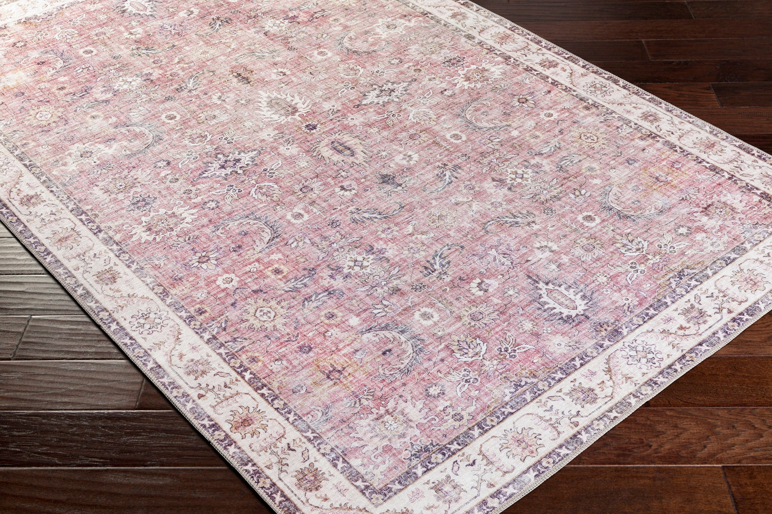 Surya Iris Irs-2305 Garnet, Mauve, Ivory, Wheat Rugs.
