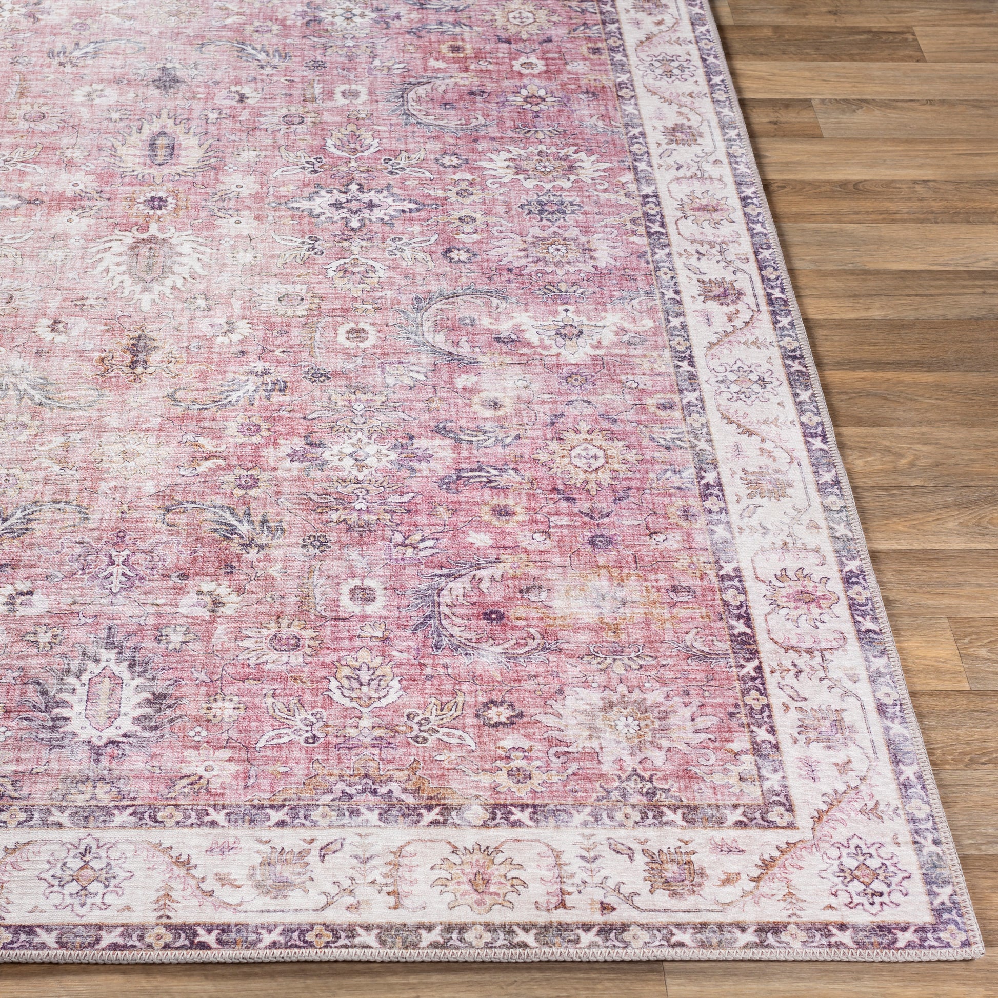 Surya Iris Irs-2305 Garnet, Mauve, Ivory, Wheat Area Rug