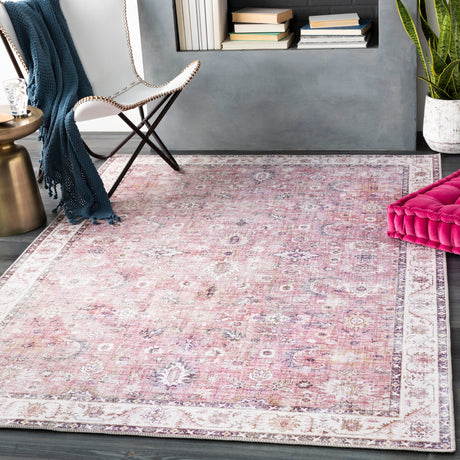 Surya Iris Irs-2305 Garnet, Mauve, Ivory, Wheat Rugs.