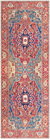 Surya Iris Irs-2309 Burnt Orange, Bright Red, Ice Blue, Navy Rugs.