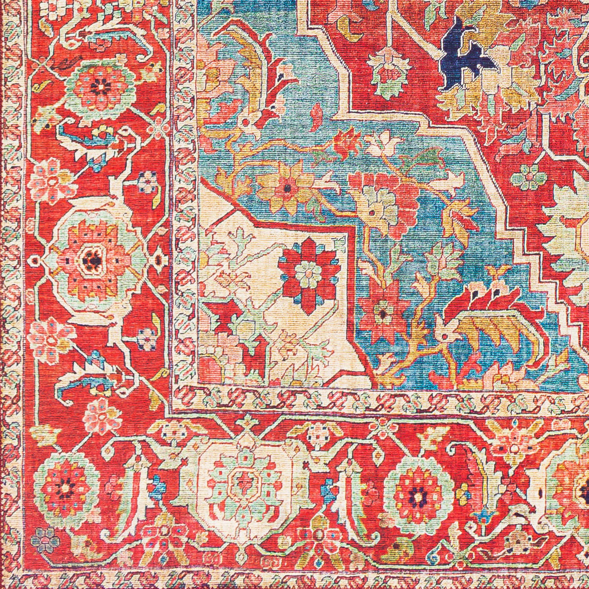 Surya Iris Irs-2309 Burnt Orange, Bright Red, Ice Blue, Navy Rugs.