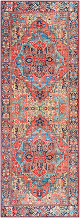 Surya Iris Irs-2310 Bright Red, Navy, Wheat, Ice Blue Rugs.