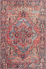 Surya Iris Irs-2310 Bright Red, Navy, Wheat, Ice Blue Rugs.