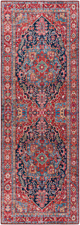 Surya Iris Irs-2316 Navy, Denim, Bright Red, Grass Green Rugs.