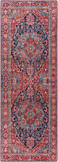 Surya Iris Irs-2316 Navy, Denim, Bright Red, Grass Green Area Rug