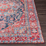 Surya Iris Irs-2316 Navy, Denim, Bright Red, Grass Green Rugs.