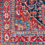 Surya Iris Irs-2316 Navy, Denim, Bright Red, Grass Green Rugs.