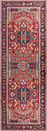Surya Iris Irs-2317 Navy, Bright Red, Denim, Grass Green Rugs.