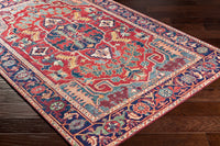 Surya Iris Irs-2317 Navy, Bright Red, Denim, Grass Green Area Rug