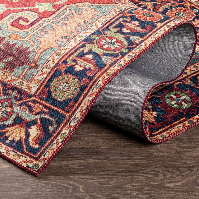 Surya Iris Irs-2317 Navy, Bright Red, Denim, Grass Green Rugs.