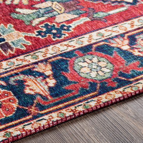 Surya Iris Irs-2317 Navy, Bright Red, Denim, Grass Green Rugs.