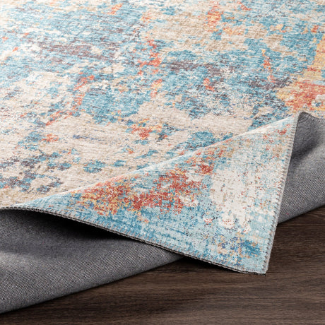 Surya Iris Irs-2318 Teal, Denim, Burnt Orange, Wheat Rugs.