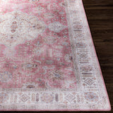 Surya Iris Irs-2321 Mauve, Blush, Pale Blue, Brown Rugs.