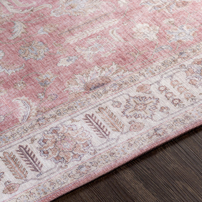 Surya Iris Irs-2321 Mauve, Blush, Pale Blue, Brown Area Rug