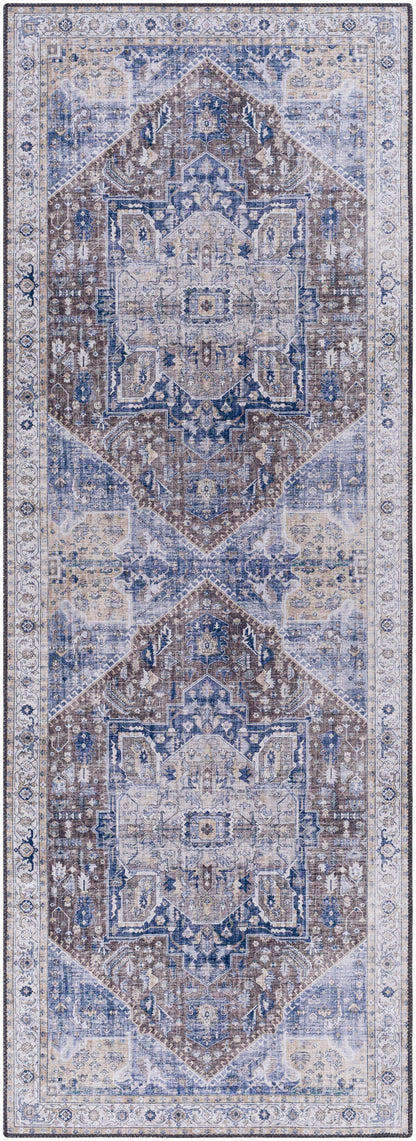 Surya Iris Irs-2327 Dark Blue, Taupe, Beige, Light Gray Area Rug