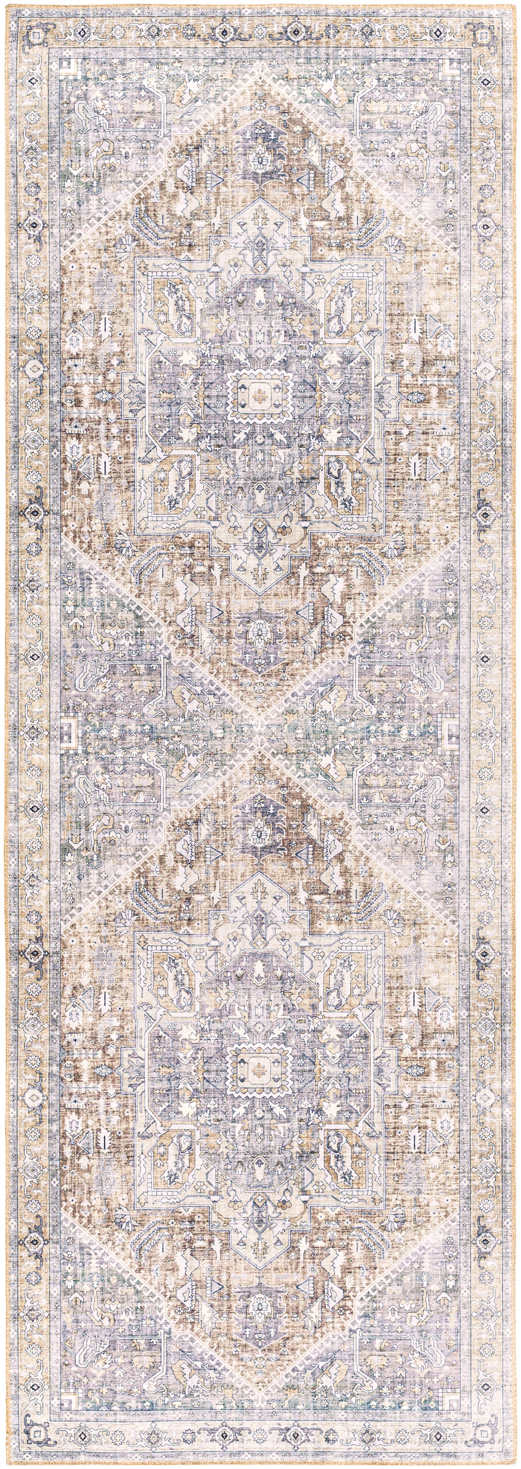 Surya Iris Irs-2329 Medium Gray, Light Gray, Wheat, Beige Area Rug