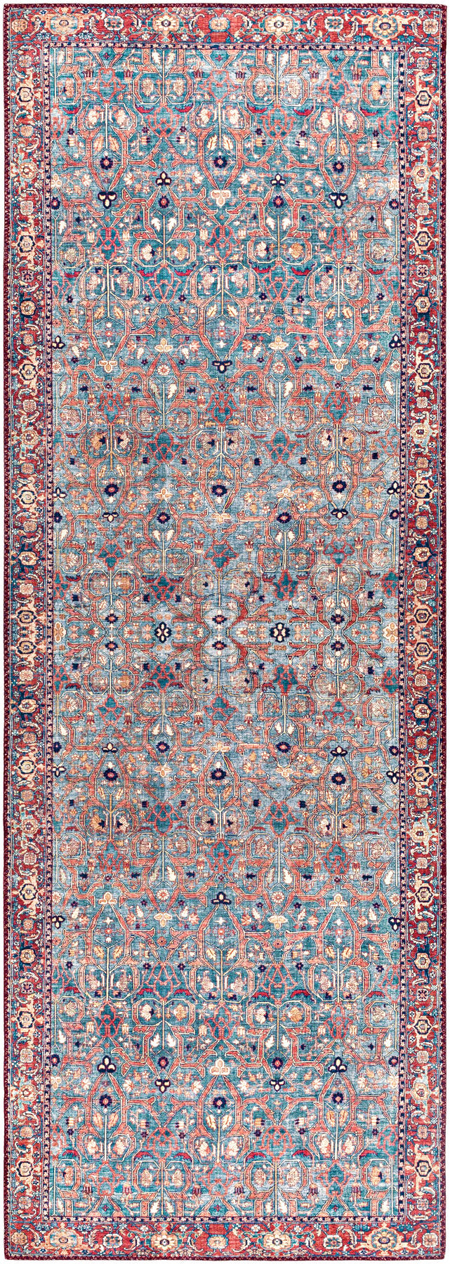 Surya Iris Irs-2334 Rust, Red, Dark Blue, Tan Area Rug