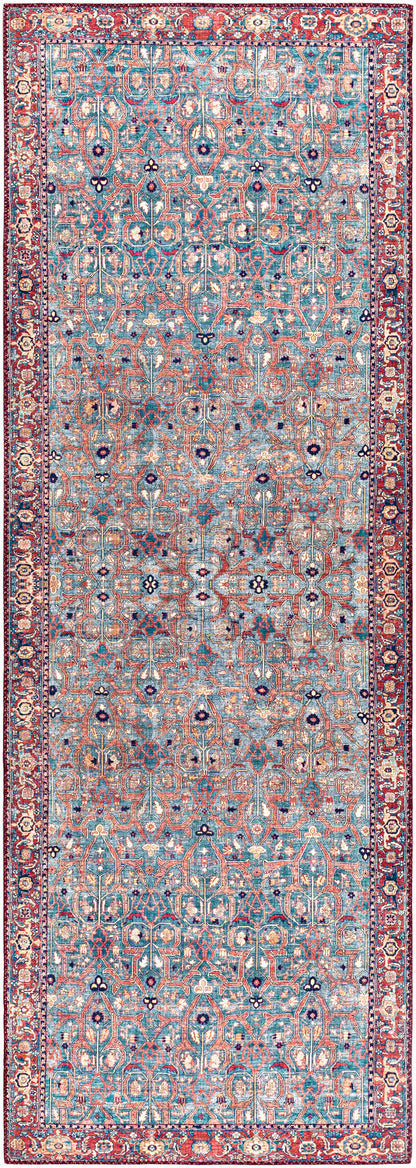 Surya Iris Irs-2334 Rust, Red, Dark Blue, Tan Area Rug