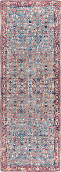 Surya Iris Irs-2334 Rust, Red, Dark Blue, Tan Area Rug