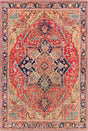Surya Iris Irs-2343 Dark Blue, Dark Brown, Burnt Orange, Denim Rugs.