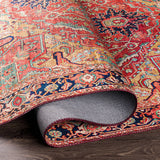 Surya Iris Irs-2343 Dark Blue, Dark Brown, Burnt Orange, Denim Rugs.
