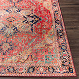 Surya Iris Irs-2343 Dark Blue, Dark Brown, Burnt Orange, Denim Rugs.