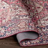 Surya Iris Irs-2357 Burgundy, Dark Blue, Sage, Blush Rugs.