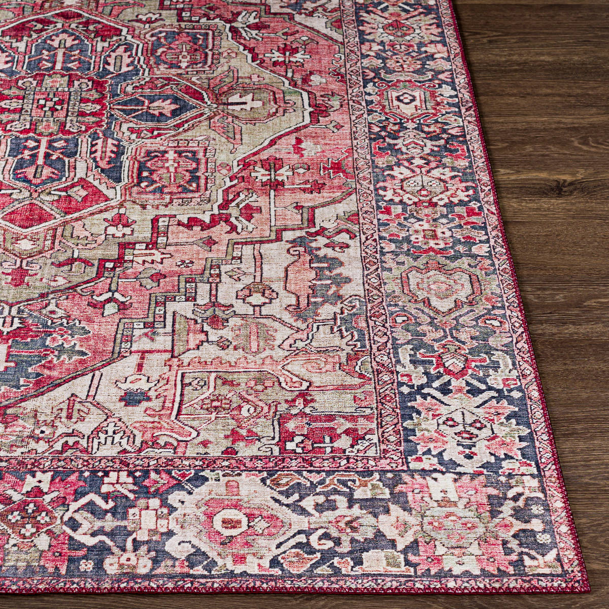 Surya Iris Irs-2357 Burgundy, Dark Blue, Sage, Blush Rugs.
