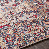 Surya Iris Irs-2358 Burnt Orange, Tan, Dark Blue, Denim Area Rug