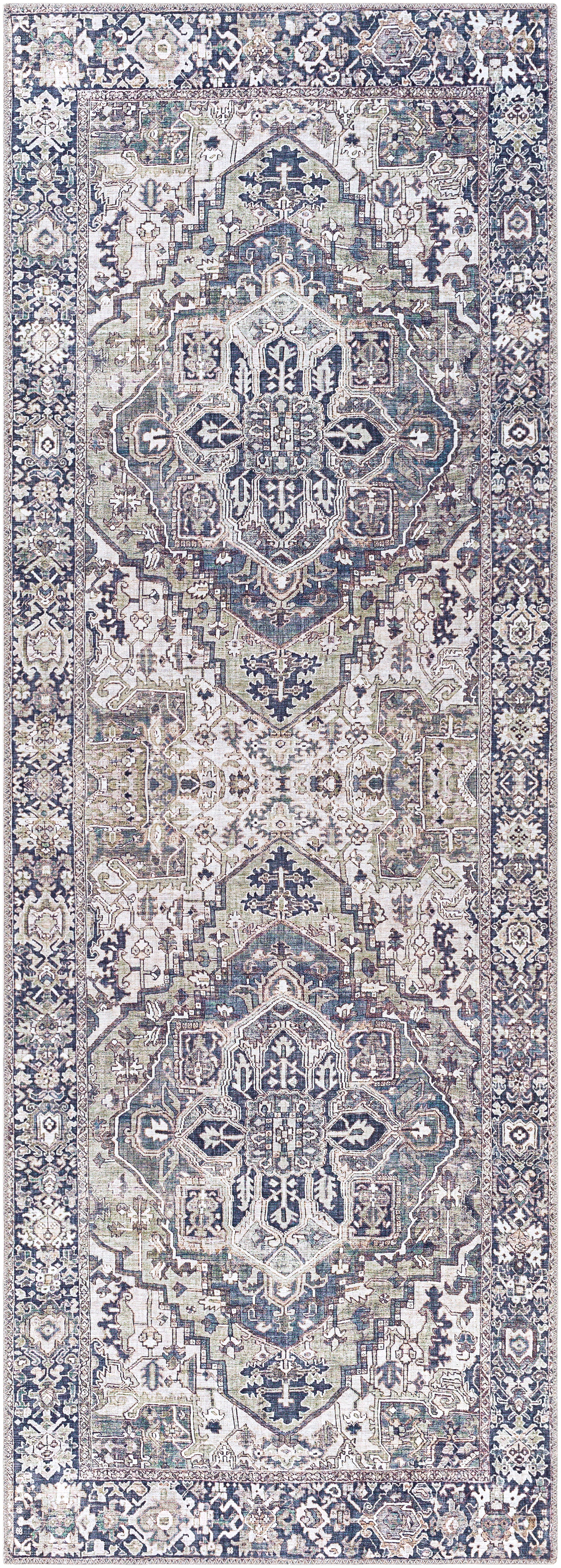 Surya Iris Irs-2359 Charcoal, Sage, Light Gray, Cream Area Rug