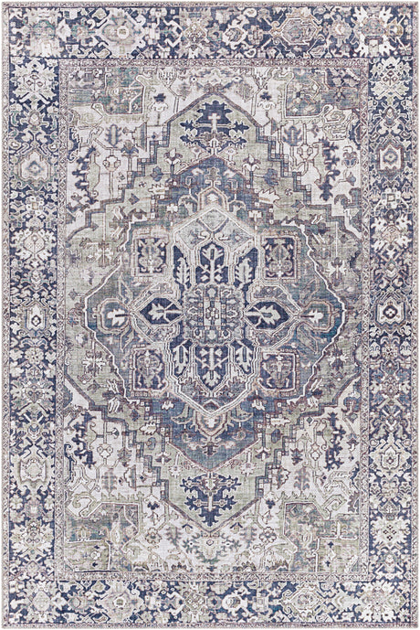 Surya Iris Irs-2359 Charcoal, Sage, Light Gray, Cream Rugs.