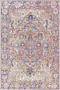 Surya Iris Irs-2360 Dark Brown, Tan, Dark Blue, Denim Area Rug