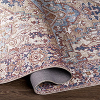 Surya Iris Irs-2360 Dark Brown, Tan, Dark Blue, Denim Area Rug