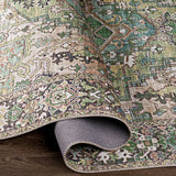 Surya Iris Irs-2361 Dark Green, Dark Blue, Charcoal, Tan Rugs.
