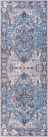 Surya Iris Irs-2362 Denim, Dark Blue, Beige, Lilac Rugs.