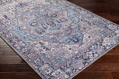 Surya Iris Irs-2362 Denim, Dark Blue, Beige, Lilac Rugs.