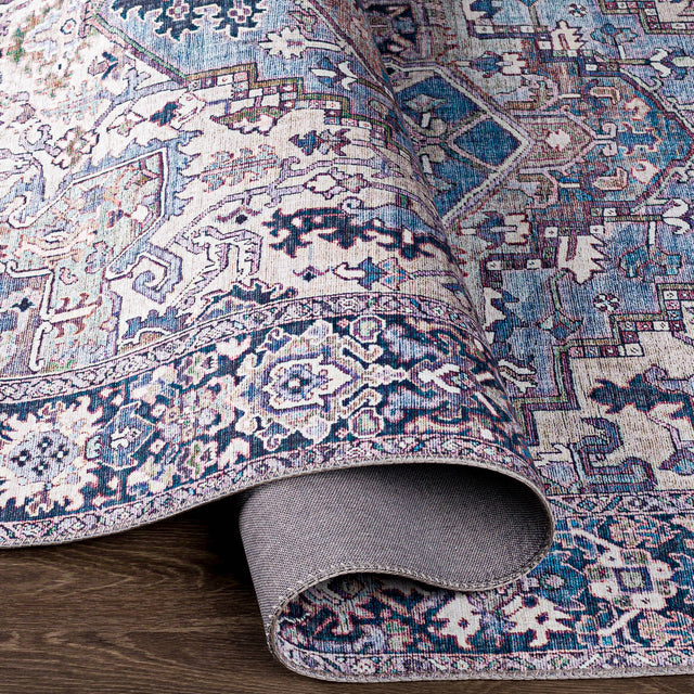 Surya Iris Irs-2362 Denim, Dark Blue, Beige, Lilac Rugs.