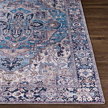 Surya Iris Irs-2362 Denim, Dark Blue, Beige, Lilac Rugs.