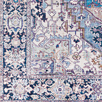 Surya Iris Irs-2362 Denim, Dark Blue, Beige, Lilac Area Rug