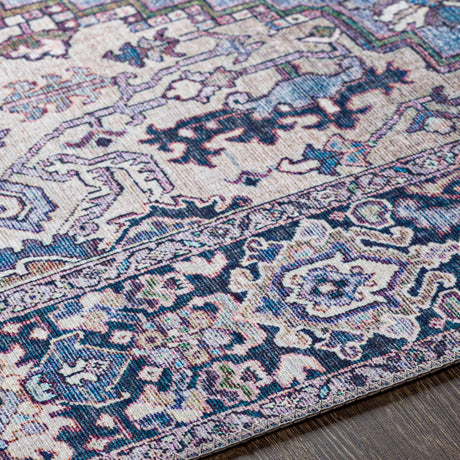 Surya Iris Irs-2362 Denim, Dark Blue, Beige, Lilac Rugs.