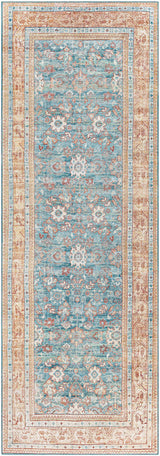 Surya Iris Irs-2365 Dark Blue, Denim, Grass Green, Burnt Orange Rugs.