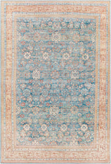 Surya Iris Irs-2365 Dark Blue, Denim, Grass Green, Burnt Orange Rugs.
