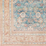 Surya Iris Irs-2365 Dark Blue, Denim, Grass Green, Burnt Orange Rugs.