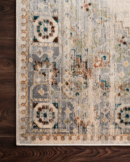 Loloi Isadora Isa-01 Oatmeal / Silver Vintage / Distressed Area Rug