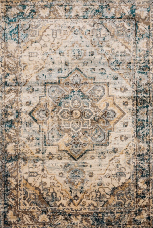 Loloi Isadora Isa-02 Oatmeal / Bark Vintage / Distressed Area Rug