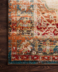 Loloi Isadora Isa-04 Ant. Ivory / Sunset Area Rug