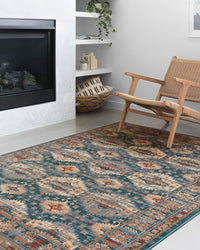 Loloi Isadora Isa-06 Lagoon / Multi Area Rug