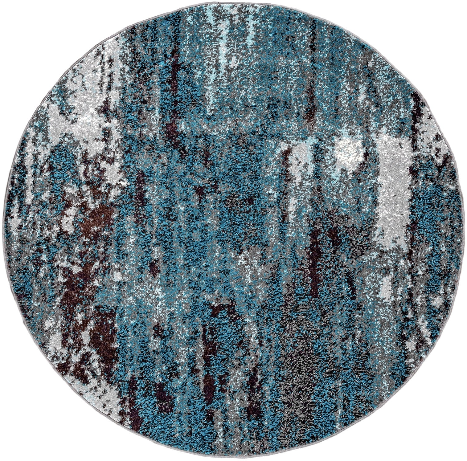 Nuloom Abstract Haydee Nab1680A Blue Area Rug