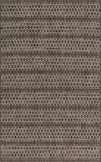 Loloi Isle Ie-01 Black / Grey Striped Area Rug