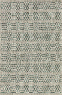 Loloi Isle Ie-01 Grey / Teal Striped Area Rug